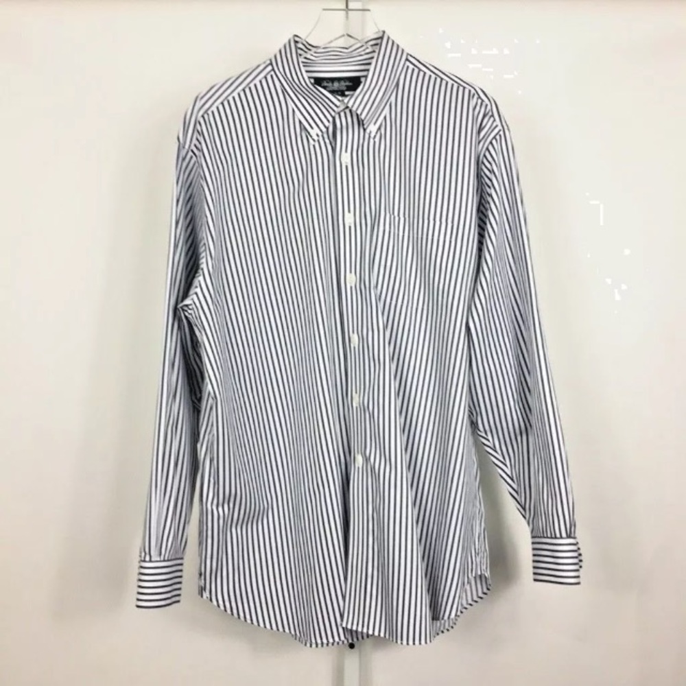 Brooks Brothers Mens Country Club Striped Shirt XL